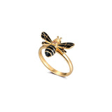 Pom Pom Bee Ring
