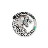 Jasper Leopard Pendant / Brooch