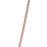 Collier cordon 1.2 plaqué or rose