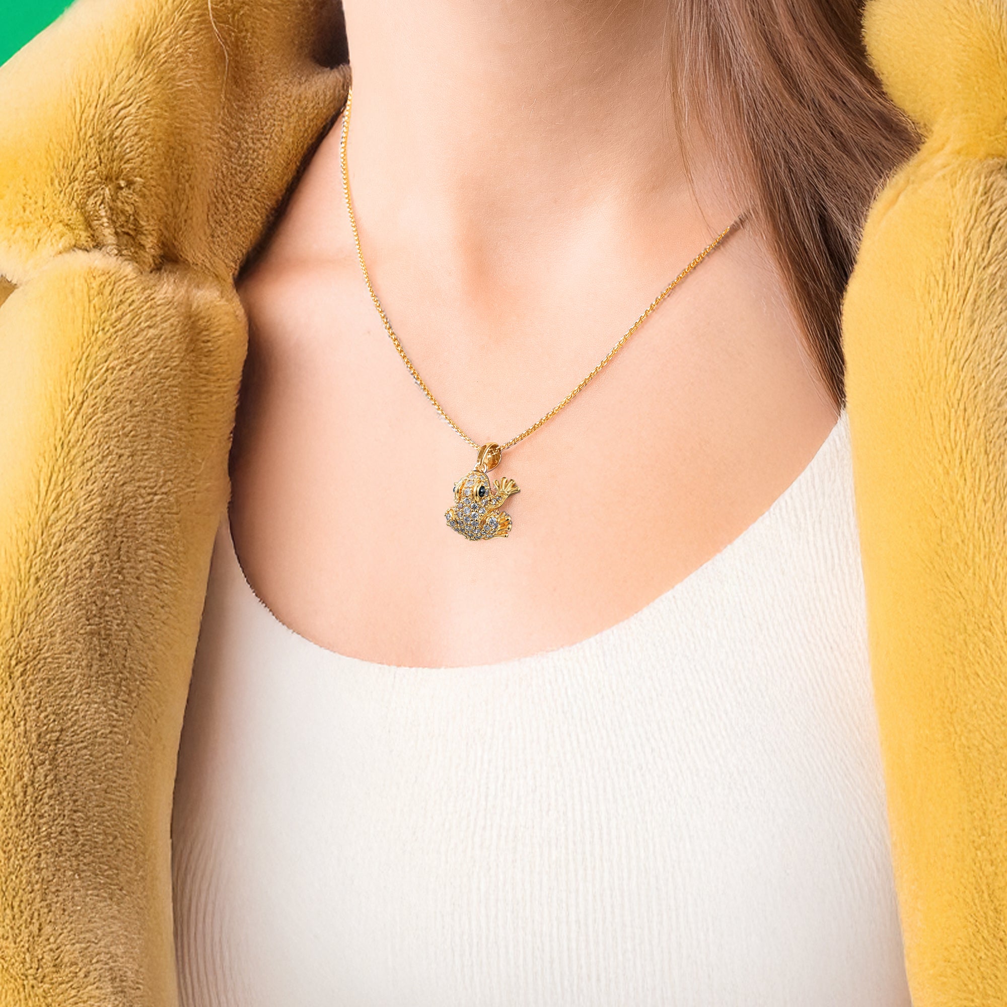 Lex Gold Frosch Halskette