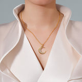 Muna Gold Mond Anhänger