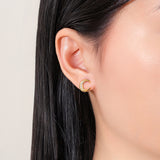 Muna Gold Mond Ohrringe