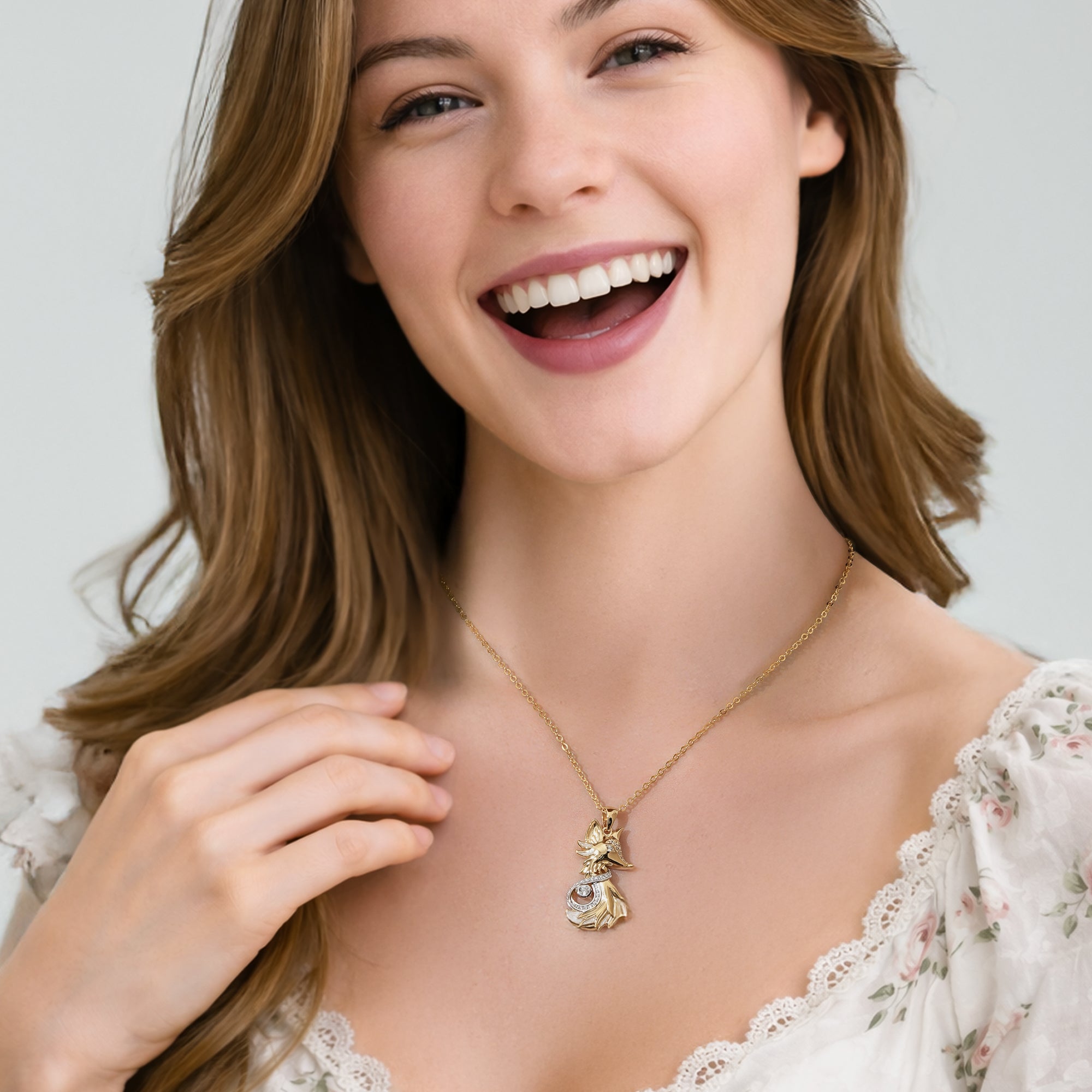 Crystal Fox Infinity Anhänger