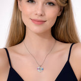 Duo Birds Herz Anhänger