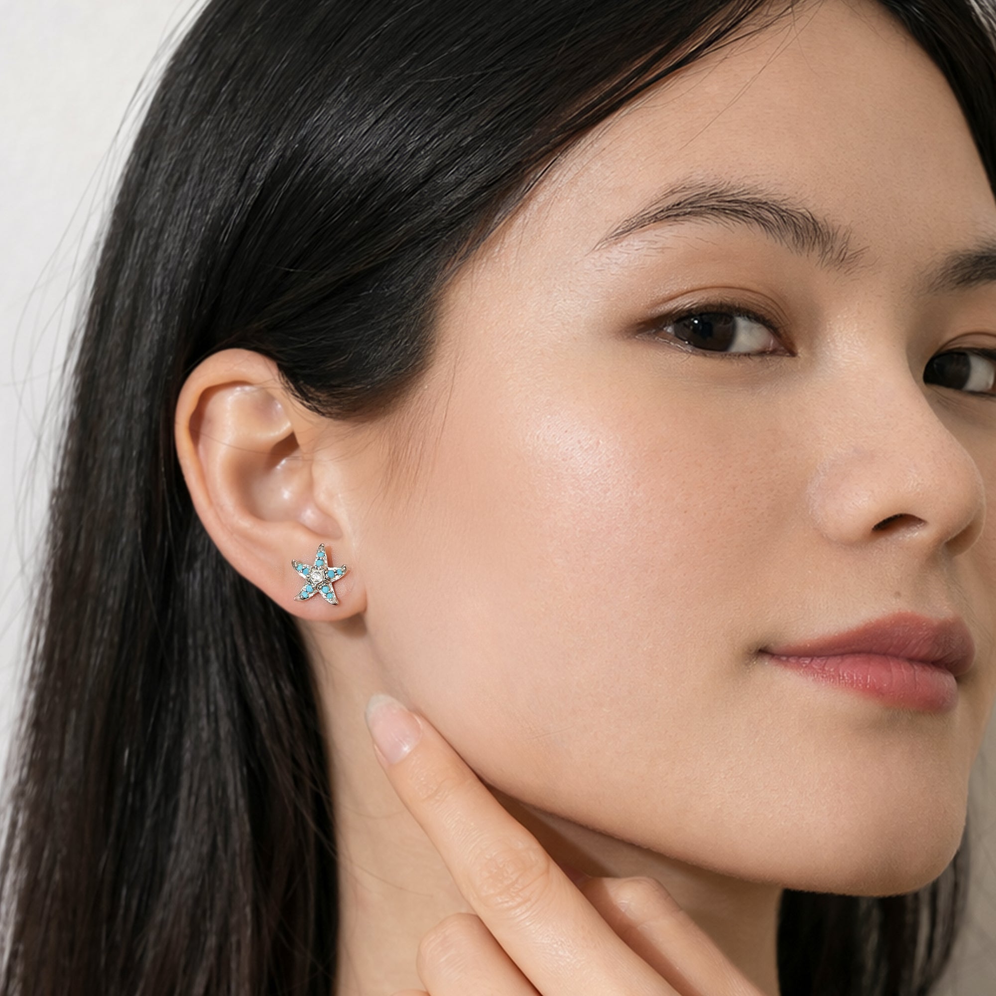 Sila Aqua Seestern Ohrringe