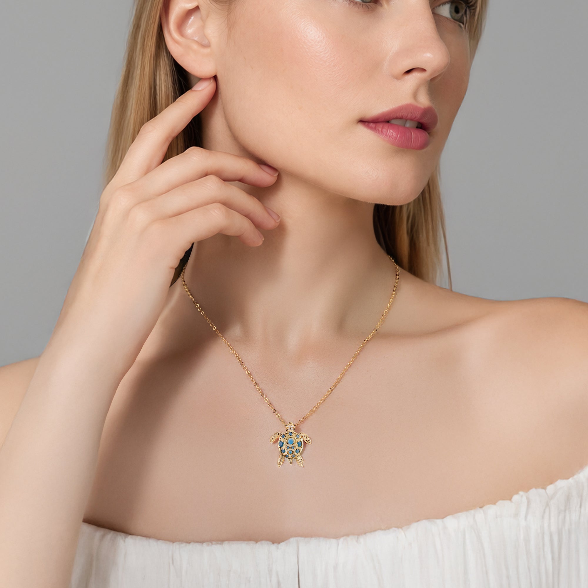 Tuto Turkis Schildkröten Anhänger