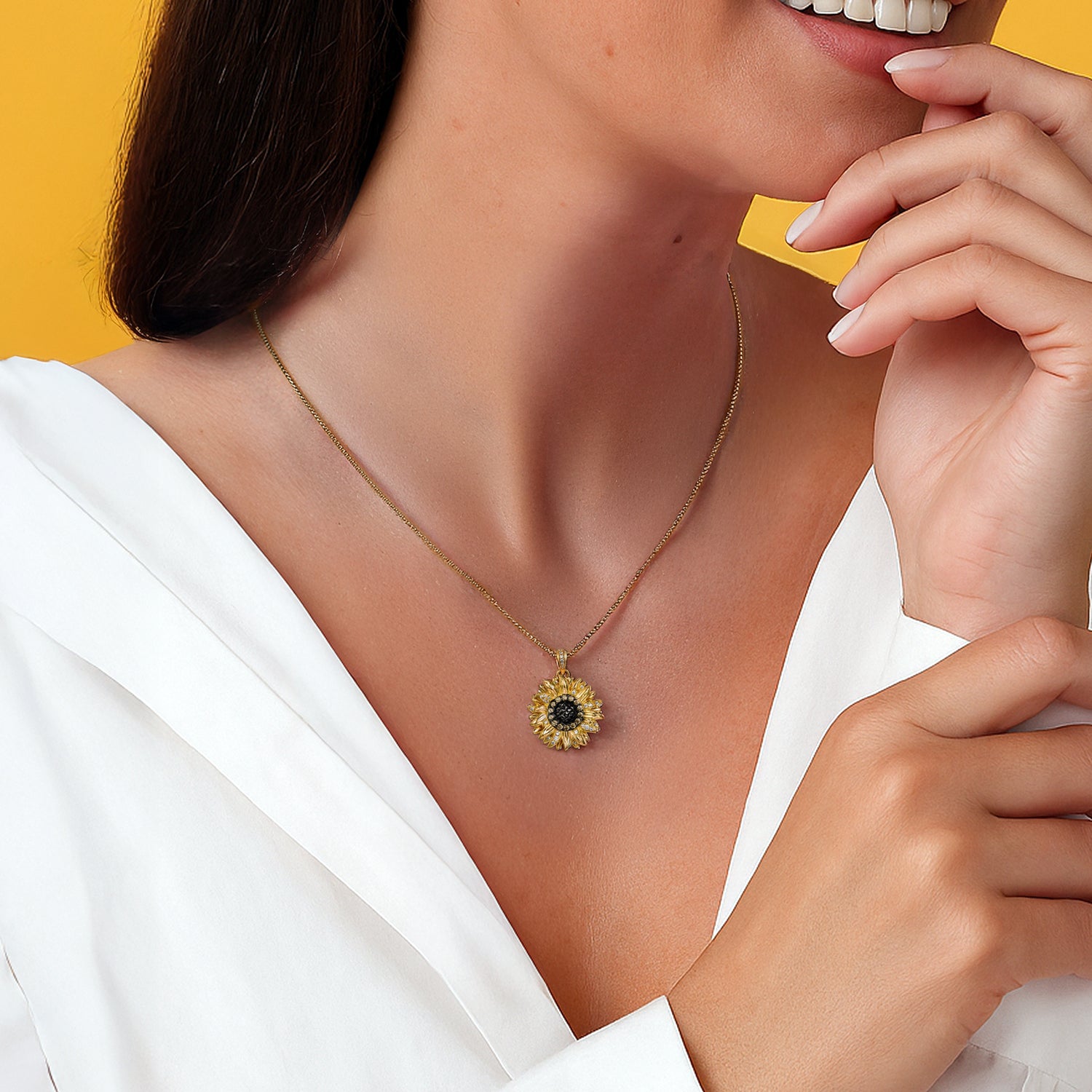 Solana pendentif tournesol