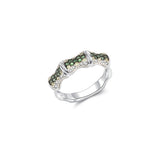 Emerald Bamboo Ring