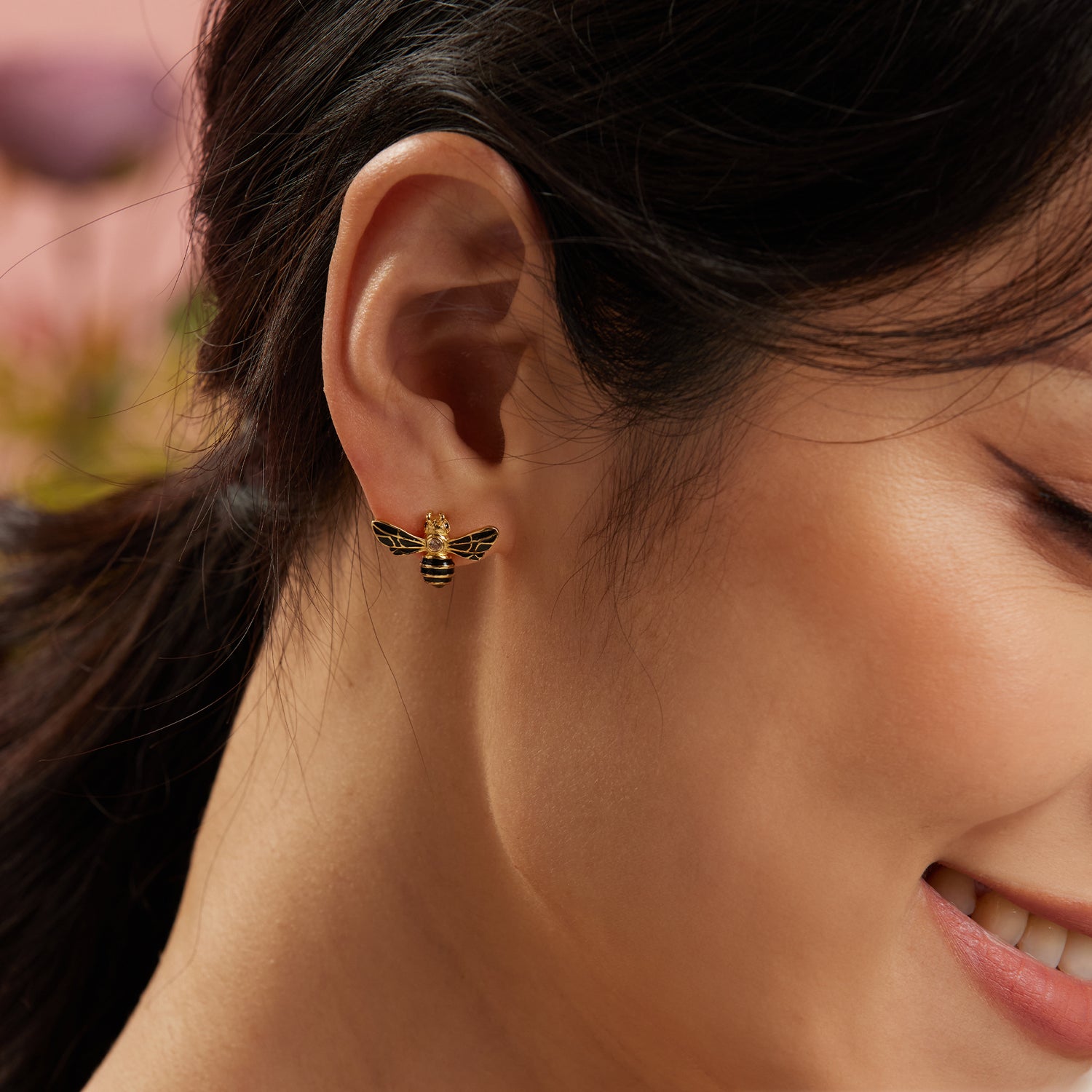 Boucles d'oreilles Bommel Bienen