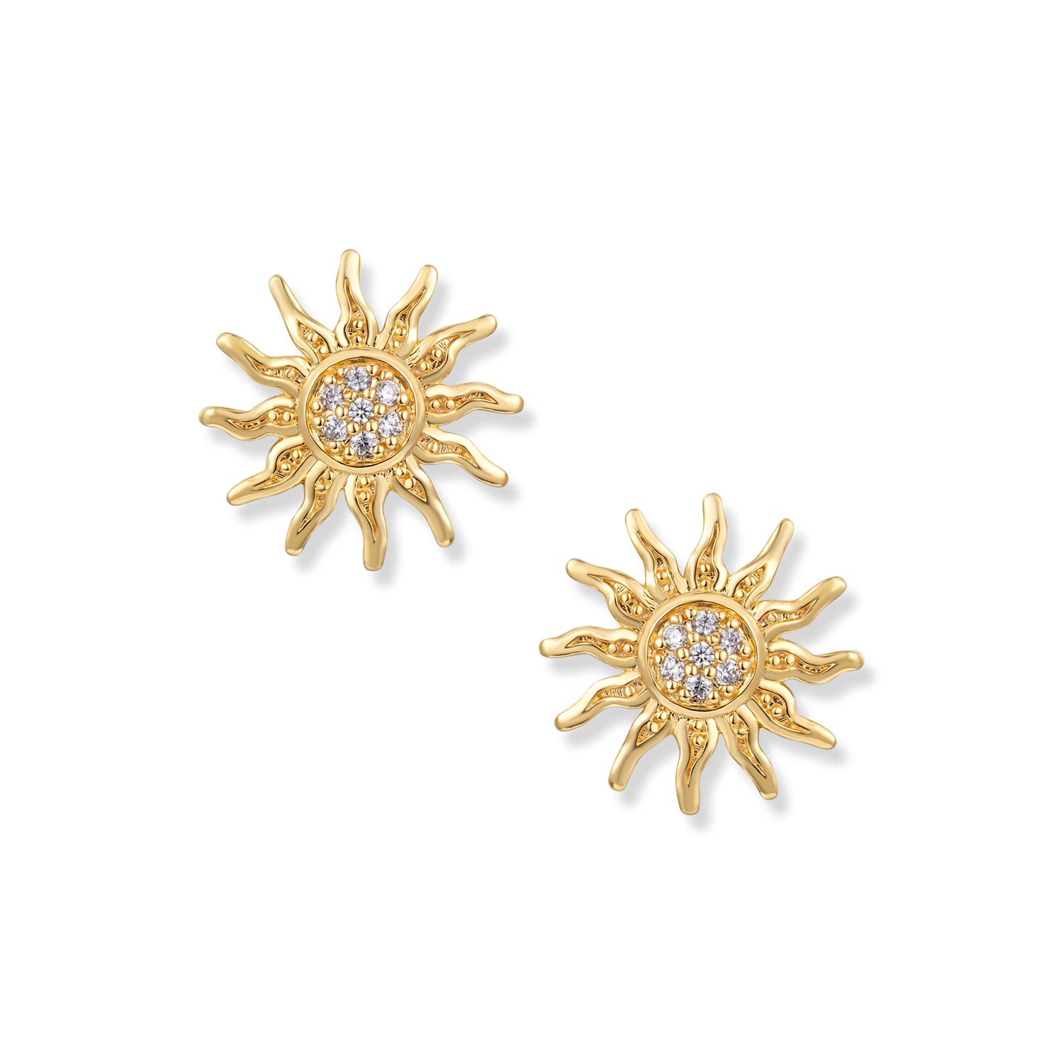Sol Gold Boucles d'oreilles Soleil