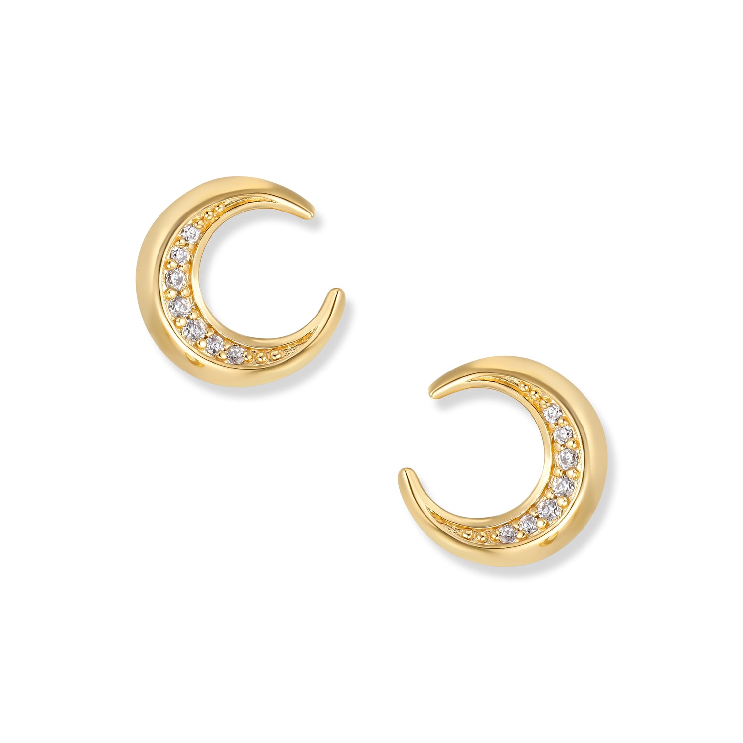 Muna Gold Boucles d'oreilles Lune