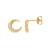 Muna Gold Mond Ohrringe