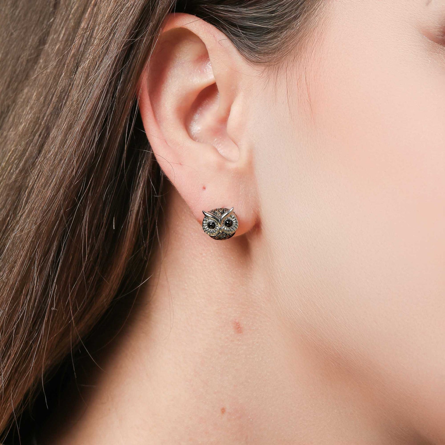 Merlin Boucles d'oreilles Hiboux