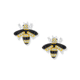 Boucles d'oreilles abeille ensoleillée