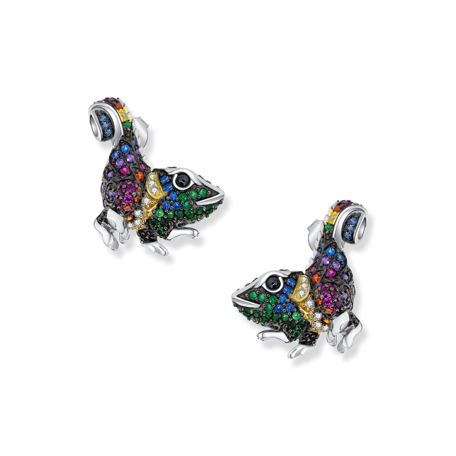 Theo Boucles d'oreilles Caméléon