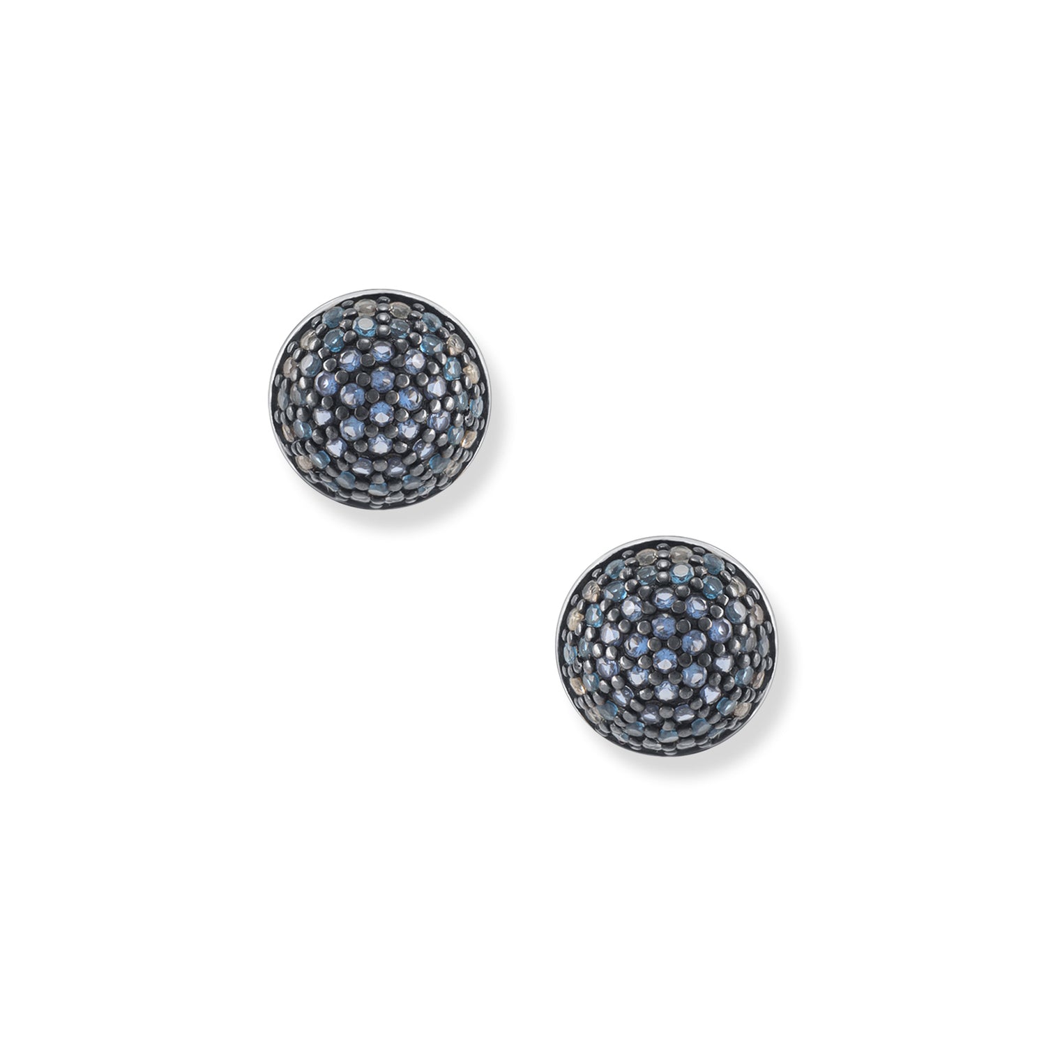 Saphire Boucles d'oreilles en bambou