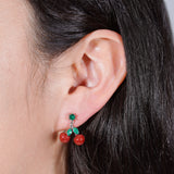 Boucles d'oreilles Kiri cerises