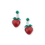 Boucles d'oreilles Eve fraise