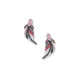 Boucles d'oreilles Fabio flamant rose