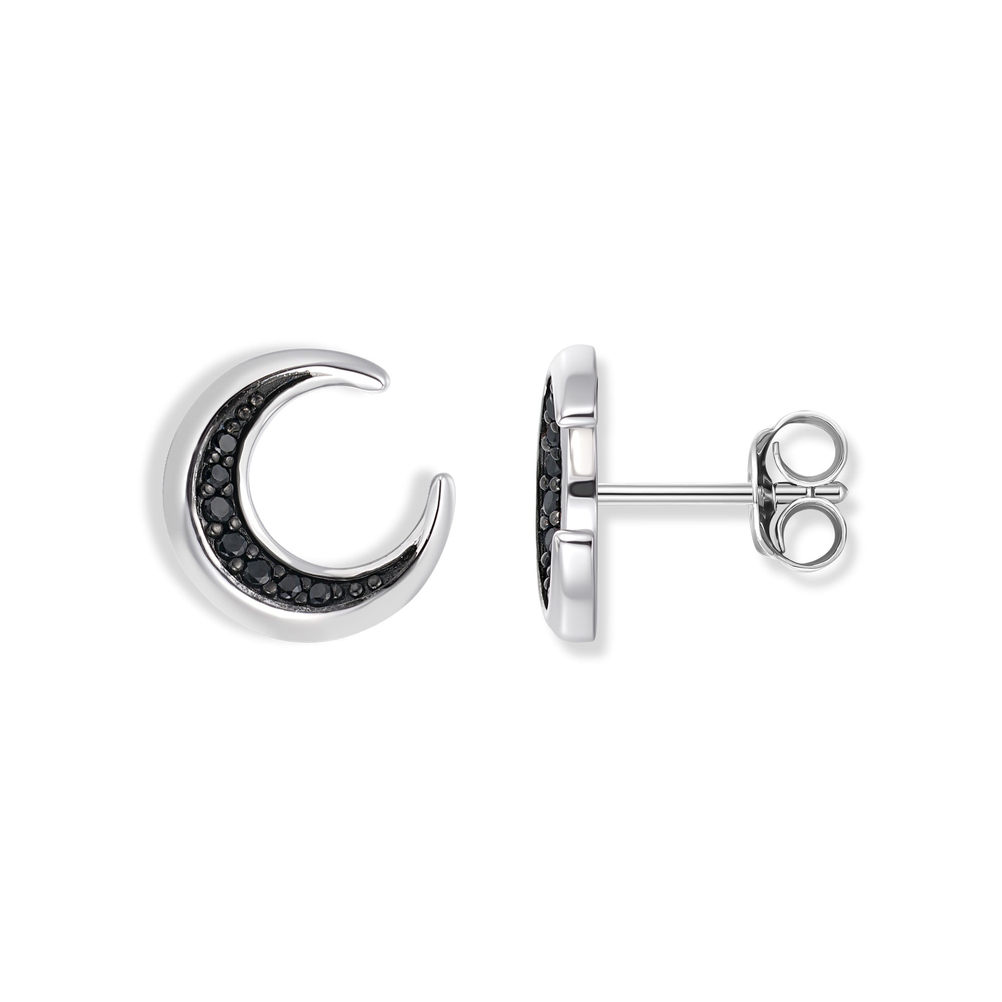 Muna Shadow Moon Earrings