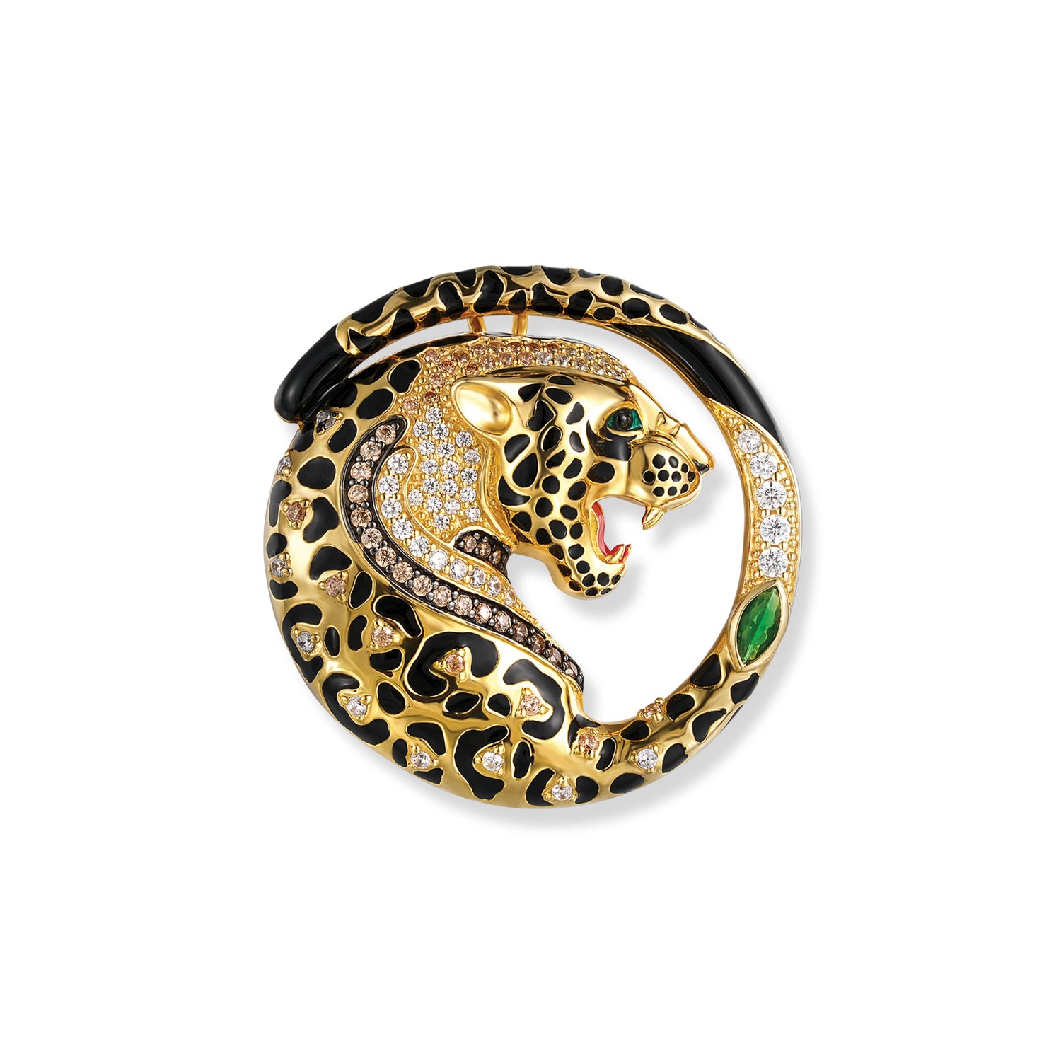 Kiani pendentif / broche léopard