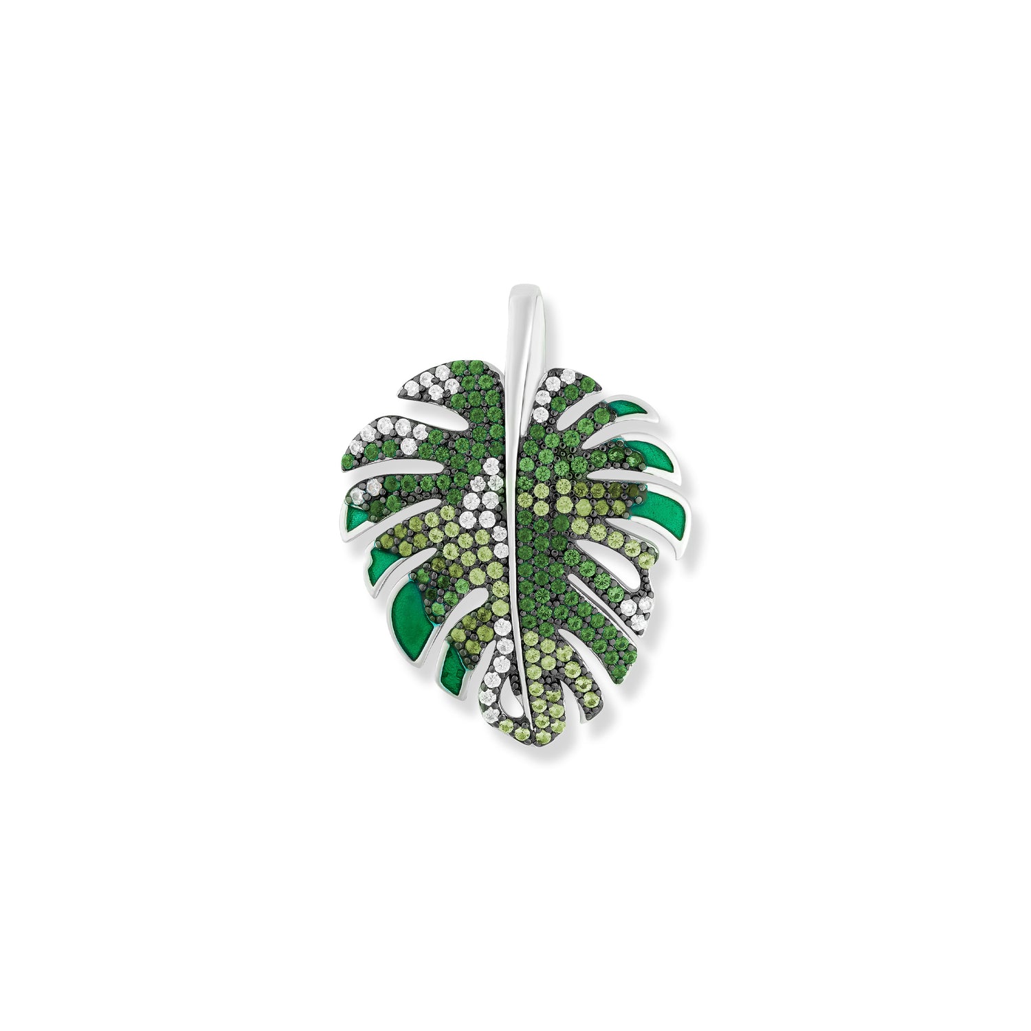 Malu pendentif feuille de Monstera